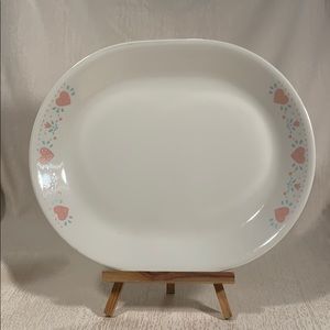 Corelle Forever Yours Hearts & Flowers 12” Platter
